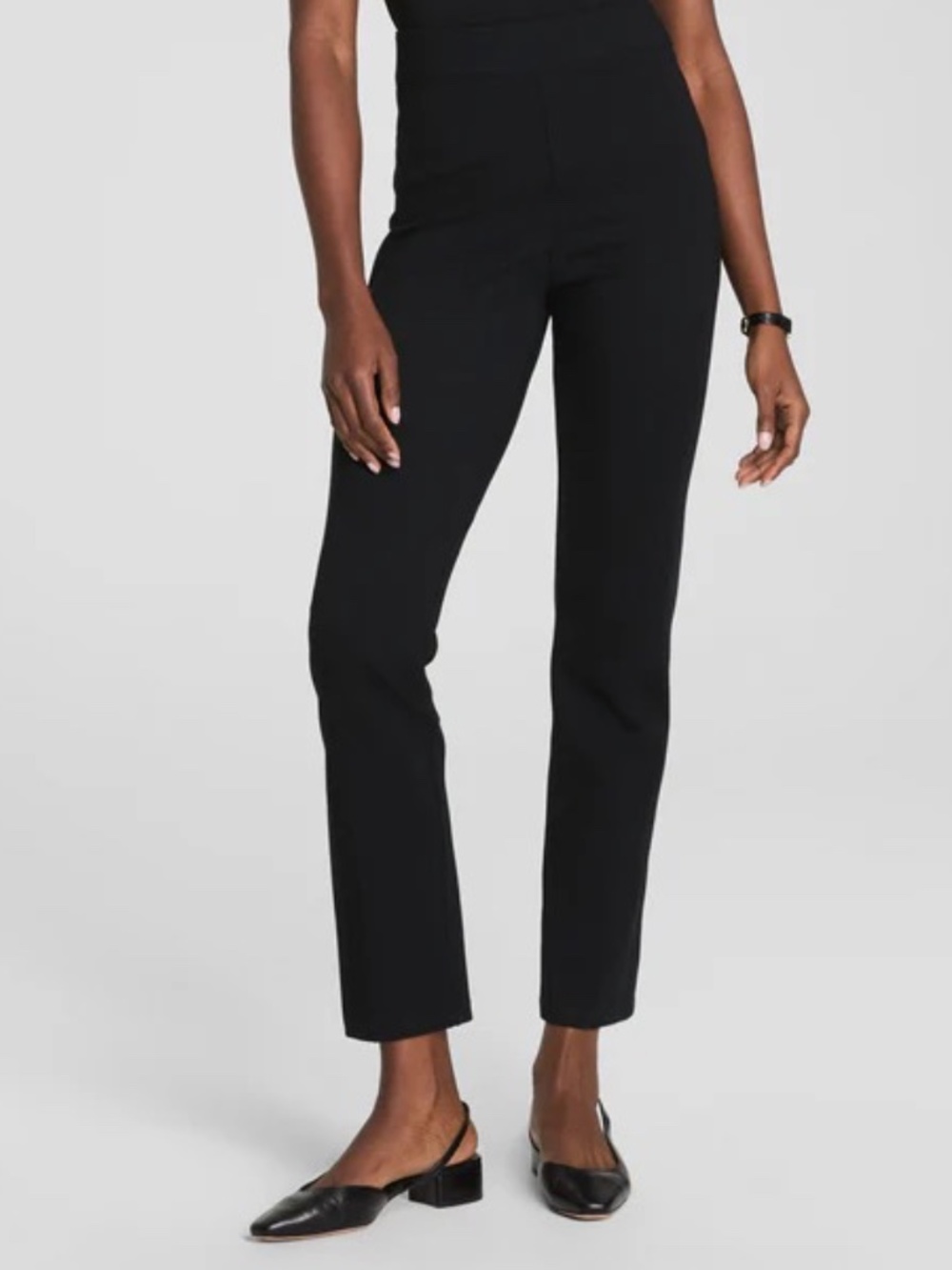 NWT SPANX Ponte Slim Straight Perfect Pants in Classic Black Size XL NEW W TAG